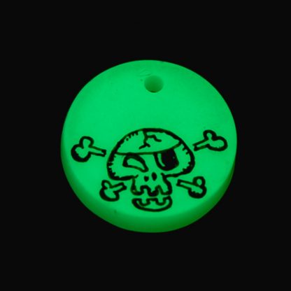 Collar Orbe Pirata Verde Brillando