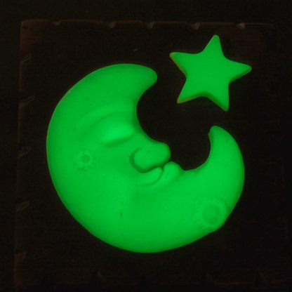Cuadro Luna sonriente Morrete Verde Brillando